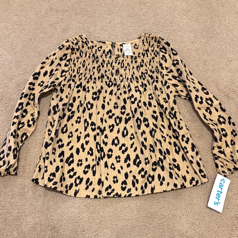 Carter's leopard Print top